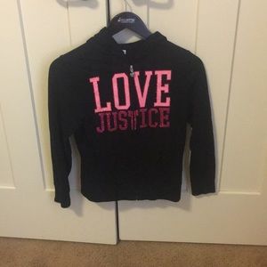 Black love justice sweatshirt Good condition